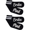 image:imageFunky Junque Bride Crew Socks Bachelorette Wedding Party Gift  Soft crewlength bride socks with chic bridal design for bachelorette parties spa days showers amp weddings2 Pack Bridesmaid Black