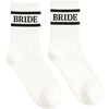 image:imageFunky Junque Bride Squad Crew Socks Bridal Party Bachelorette Squad Set  Cotton crewlength socks with white bride lettering for bachelorette parties bridal showers weddings amp squad keepsakesBride  White