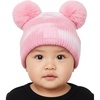Tie Dye - Baby Pink/White - Double Pom