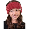 image:imageFunky Junque Exclusives Kids Ear Warmer Headband  Fleece Lined Winter Ear Wrap for Toddler Girls amp Boys Cozy Knit Head Warmer amp Earmuff Headband for Cold Weather  IvoryDark Rose