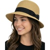 image:imageFunky Junque Foldable Wide Brim Straw Sun Hat Packable Beach Cap  Breathable woven straw sun hat with inner sweatband for beach days travel poolside amp summer styleNatural