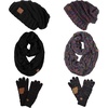 2 Pack: Black & Black Multi