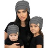 Adult & Toddler & Infant - Heather Grey - Ribbed (3pk)