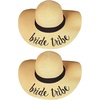 image:imageFunky Junque Paper Straw Sun Hat Packable Wide Brim Ponytail Hole  Lightweight paper sun hat with ponytail slot for the beach pool music festivals gardening amp boating2 Bride Tribe