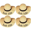 image:imageFunky Junque Paper Straw Sun Hat Packable Wide Brim Ponytail Hole  Lightweight paper sun hat with ponytail slot for the beach pool music festivals gardening amp boating4 Bride Tribe