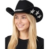 Black (Felt W/ Stars & Rhinestone Trim)