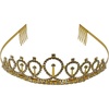 image:imageFunky Junque Rhinestone Tiara Crown Bridal Wedding Headband  Lightweight alloy tiara with sparkling rhinestones for weddings proms bachelorette parties amp bridal eventsGold