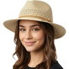 image:imageFunky Junque Sun Hats for Women Wide Brim Straw Panama Fedora Hat UPF 50 Packable Beach Hat for Summer amp VacationSuede Rope Trim  Natural Mix