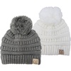 2 Pack - Ivory & Grey