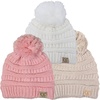 3 Pack - Ivory  Beige  Indi Pink