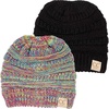 2 Pack - Black & Rainbow Mix #11