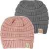 2 Pack - Heather Grey & Indi Pink