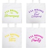 image:imageFunky Junque Tote Bag for Women Canvas Beach Bag Bachelorette Bridal Party Gifts Cute Reusable Shopping Grocery Bags4  Ill Bring the  Summer Pack