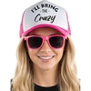 Crazy - Hat & Sunglasses Set (Hot Pink)