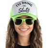 Shots - Hat & Sunglasses Set (Neon Lime)