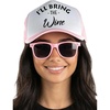 Wine - Hat & Sunglasses Set (Light Pink)