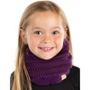 image:imageFunky Junque Winter Fleece Lined Neck Warmer Tube Scarf DoubleLayered Cold Weather Face Cover Gaiter Kids Boys Girls ToddlerPurple