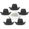 6 Pack: 1 Bride (White/Silver) & 5 Black