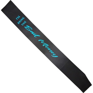 image:imageBridal Party Sash  Ill Bring The  Alibi  Satin sashes with foil lettering for bachelorette weekends bridal showers bride tribe crews amp bridesmaid giftsIll Bring the  Bail Money BlackAqua