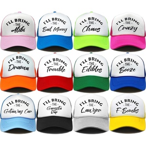 image:imageFunky Junque Adult Funny Trucker Hats Bachelorette Girls Trip  Breathable Mesh Panel 100 Polyester Adjustable Snapback Girls Weekend and Bach Party Adult Humor For Bride and Crew12  Mischevious Pack
