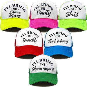 image:imageFunky Junque Adult Funny Trucker Hats Bachelorette Girls Trip  Breathable Mesh Panel 100 Polyester Adjustable Snapback Girls Weekend and Bach Party Adult Humor For Bride and Crew 6  Girls Night Pack