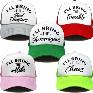 image:imageFunky Junque Adult Funny Trucker Hats Bachelorette Girls Trip  Breathable Mesh Panel 100 Polyester Adjustable Snapback Girls Weekend and Bach Party Adult Humor For Bride and Crew 5  Fun Pack