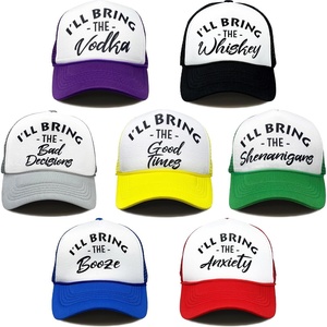 image:imageFunky Junque Adult Funny Trucker Hats Bachelorette Girls Trip  Breathable Mesh Panel 100 Polyester Adjustable Snapback Girls Weekend and Bach Party Adult Humor For Bride and Crew 7  Good Times Pack