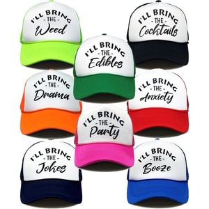 image:imageFunky Junque Adult Funny Trucker Hats Bachelorette Girls Trip  Breathable Mesh Panel 100 Polyester Adjustable Snapback Girls Weekend and Bach Party Adult Humor For Bride and Crew 8  High Times Pack