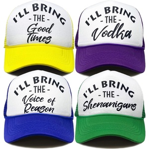 image:imageFunky Junque Adult Funny Trucker Hats Bachelorette Girls Trip  Breathable Mesh Panel 100 Polyester Adjustable Snapback Girls Weekend and Bach Party Adult Humor For Bride and Crew 4  Tgif Pack