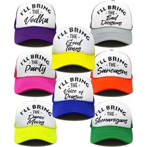 image:imageFunky Junque Adult Funny Trucker Hats Bachelorette Girls Trip  Breathable Mesh Panel 100 Polyester Adjustable Snapback Girls Weekend and Bach Party Adult Humor For Bride and Crew 8  Adventure Pack