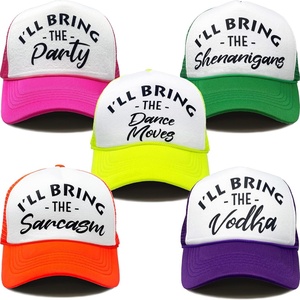 image:imageFunky Junque Adult Funny Trucker Hats Bachelorette Girls Trip  Breathable Mesh Panel 100 Polyester Adjustable Snapback Girls Weekend and Bach Party Adult Humor For Bride and Crew 5  Club Pack