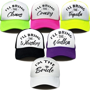 image:imageFunky Junque Adult Funny Trucker Hats Bachelorette Girls Trip  Breathable Mesh Panel 100 Polyester Adjustable Snapback Girls Weekend and Bach Party Adult Humor For Bride and Crew 6  Bach Party Pack 1