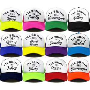 image:imageFunky Junque Adult Funny Trucker Hats Bachelorette Girls Trip  Breathable Mesh Panel 100 Polyester Adjustable Snapback Girls Weekend and Bach Party Adult Humor For Bride and Crew12  Happy Pack