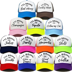 image:imageFunky Junque Adult Funny Trucker Hats Bachelorette Girls Trip  Breathable Mesh Panel 100 Polyester Adjustable Snapback Girls Weekend and Bach Party Adult Humor For Bride and Crew13  Tequila Pack