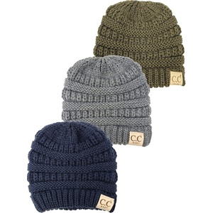 image:imageFunky Junque Baby Winter Hat  Cute Newborn Hats Cozy Warm Infant Beanie Soft Knit Stocking Stuffer for Babies 012 Months3 Pack NavyNew Olive  Heather Grey