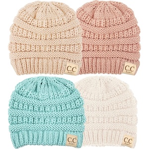 image:imageFunky Junque Baby Winter Hat  Cute Newborn Hats Cozy Warm Infant Beanie Soft Knit Stocking Stuffer for Babies 012 Months4 Pack IvoryMintBeige  Indi Pink
