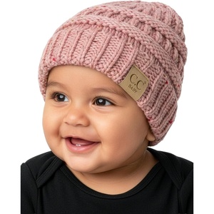 image:imageFunky Junque Baby Winter Hat  Cute Newborn Hats Cozy Warm Infant Beanie Soft Knit Stocking Stuffer for Babies 012 MonthsConfetti  Indi Pink