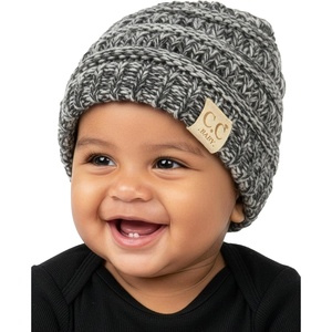 image:imageFunky Junque Baby Winter Hat  Cute Newborn Hats Cozy Warm Infant Beanie Soft Knit Stocking Stuffer for Babies 012 MonthsGrey  Black  Beige  French Beige  4 Tone Mix