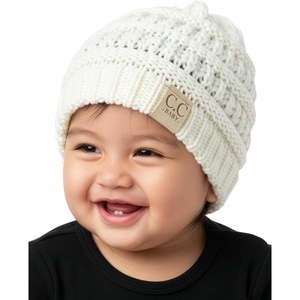 image:imageFunky Junque Baby Winter Hat  Cute Newborn Hats Cozy Warm Infant Beanie Soft Knit Stocking Stuffer for Babies 012 MonthsIvory