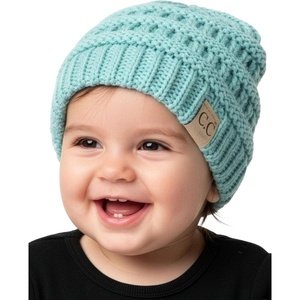 image:imageFunky Junque Baby Winter Hat  Cute Newborn Hats Cozy Warm Infant Beanie Soft Knit Stocking Stuffer for Babies 012 MonthsMint Green