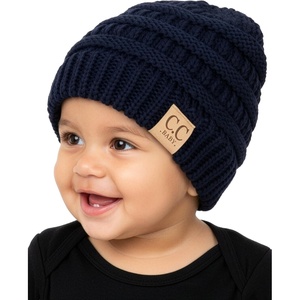 image:imageFunky Junque Baby Winter Hat  Cute Newborn Hats Cozy Warm Infant Beanie Soft Knit Stocking Stuffer for Babies 012 MonthsNavy Blue