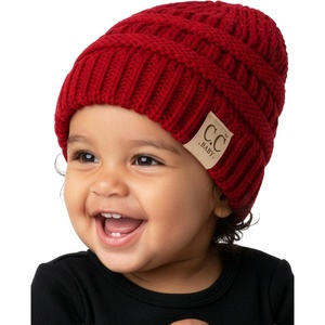 image:imageFunky Junque Baby Winter Hat  Cute Newborn Hats Cozy Warm Infant Beanie Soft Knit Stocking Stuffer for Babies 012 MonthsRed