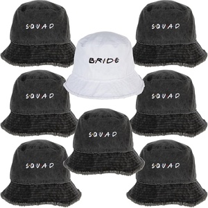 image:imageFunky Junque Bachelorette Party Bridal Bucket Hat Bundle 8 Pack  1 BRIDE amp 7 SQUAD