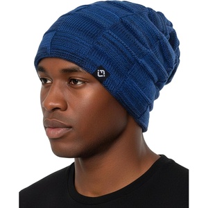 image:imageFunky Junque Basics Slouchy Beanie for Men  Warm Winter Fleece Lined Knit Slouch Hat Skull Cap Toboggan for Men amp WomenRoyal Blue