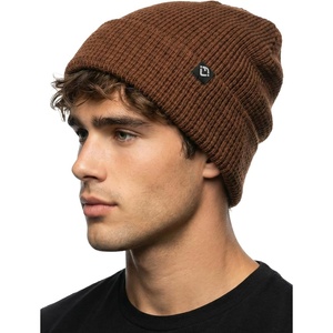 image:imageFunky Junque Basics Waffle Knit Winter Beanie  Warm Hats for Men amp Women Cozy Mens Beanies Durable Premium Toboggan HatBrown