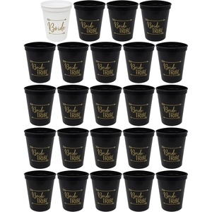 image:imageFunky Junque Bridal Bachelorette Party Cups  1 Bride White amp 23 Bride Tribe Black