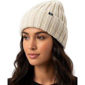 image:imageFunky Junque Chunky Knit Wool Beanie for Men and Women Warm Winter Hat Unisex Stretchable Cuffed Ski CapBeige