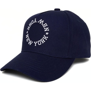 image:imageFunky Junque Embroidered Circle City Trucker Hat Mens Snapback Cap  Cotton trucker cap with embroidered city graphic for game day sports gifting amp everyday street styleNew York  Navy