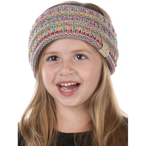 image:imageFunky Junque Exclusives Kids Ear Warmer Headband  Fleece Lined Winter Ear Wrap for Toddler Girls amp Boys Cozy Knit Head Warmer amp Earmuff Headband for Cold Weather  IvoryPink  Yellow  Hot Pink  Teal  4 Tone Mix
