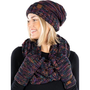 image:imageFunky Junque Hat Scarf Glove Set for Women  Matching Winter Set with Oversized Slouchy Beanie Infinity Scarf amp Cozy GlovesKaleidoscope 32